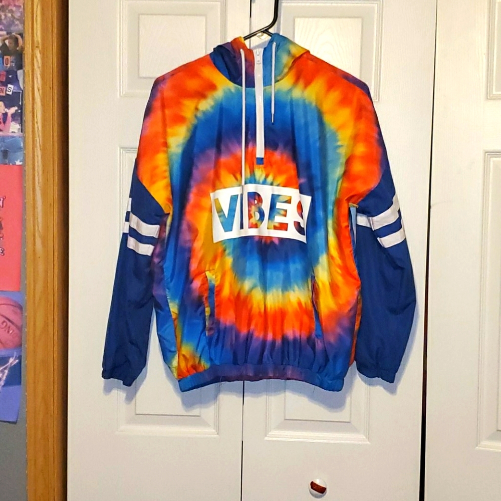 Rue 21 tie dye vibes windbreaker